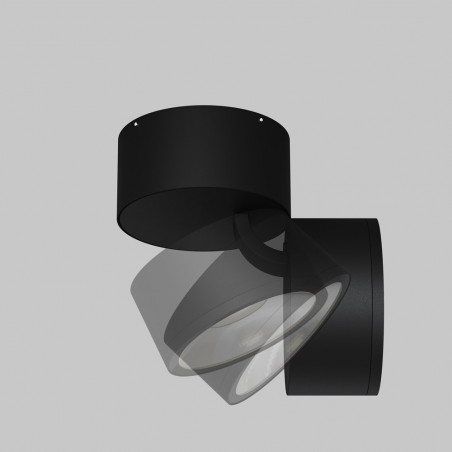 Lampa spot zewnętrzna z regulacją Spin LED 3000K 9cm czarna Maytoni