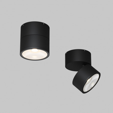 Lampa spot zewnętrzna z regulacją Spin LED 3000K 9cm czarna Maytoni