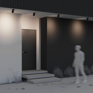 Lampa spot zewnętrzna z regulacją Spin LED 3000K 9cm czarna Maytoni