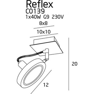 Reflektor sufitowy Reflex Biały marki MaxLight