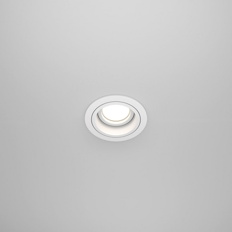 Lampa podtynkowa spot okrągła Atom II 9,2cm biała Maytoni