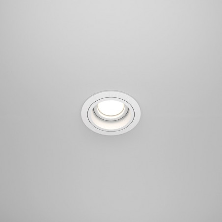 Lampa podtynkowa spot okrągła Atom II 9,2cm biała Maytoni