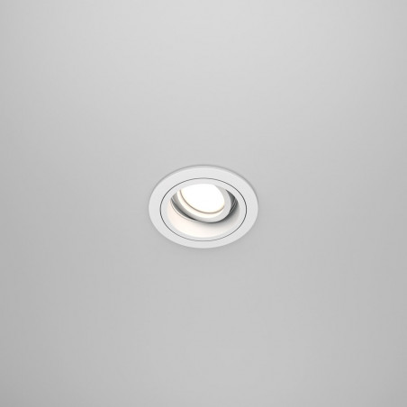 Lampa podtynkowa spot okrągła Atom II 9,2cm biała Maytoni