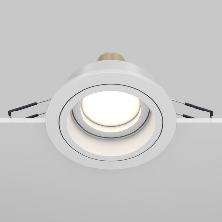 Lampa podtynkowa spot okrągła Atom II 9,2cm biała Maytoni