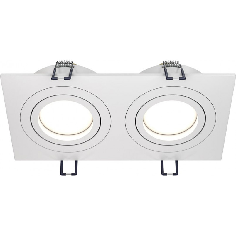 Lampa podtynkowa spot 2 punktowa Atom 17,5x9,2cm biała Maytoni