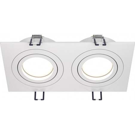 Lampa podtynkowa spot 2 punktowa Atom 17,5x9,2cm biała Maytoni