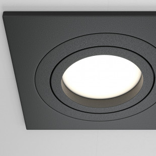 Lampa podtynkowa spot 3 punktowa Atom 25,6x9,2cm czarna Maytoni