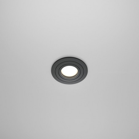 Lampa podtynkowa spot okrągła Atom 9,2cm czarna Maytoni