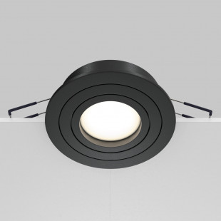 Lampa podtynkowa spot okrągła Atom 9,2cm czarna Maytoni