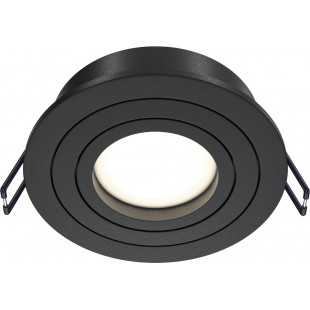 Lampa podtynkowa spot okrągła Atom 9,2cm czarna Maytoni