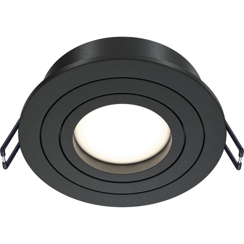 Lampa podtynkowa spot okrągła Atom 9,2cm czarna Maytoni
