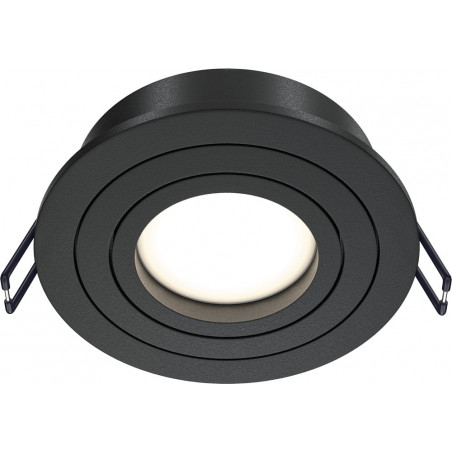 Lampa podtynkowa spot okrągła Atom 9,2cm czarna Maytoni