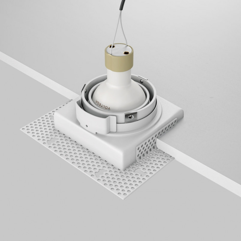 Lampa podtynkowa spot do zabudowy Atom 13x13cm biała Maytoni