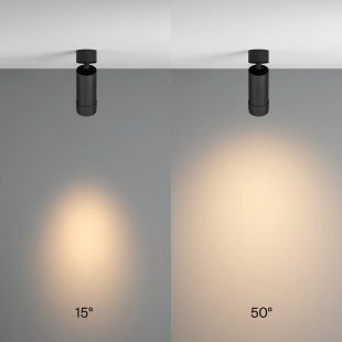 Reflektor sufitowy Focus Zoom LED 3000K 1x12W 15°- 50° czarny Maytoni