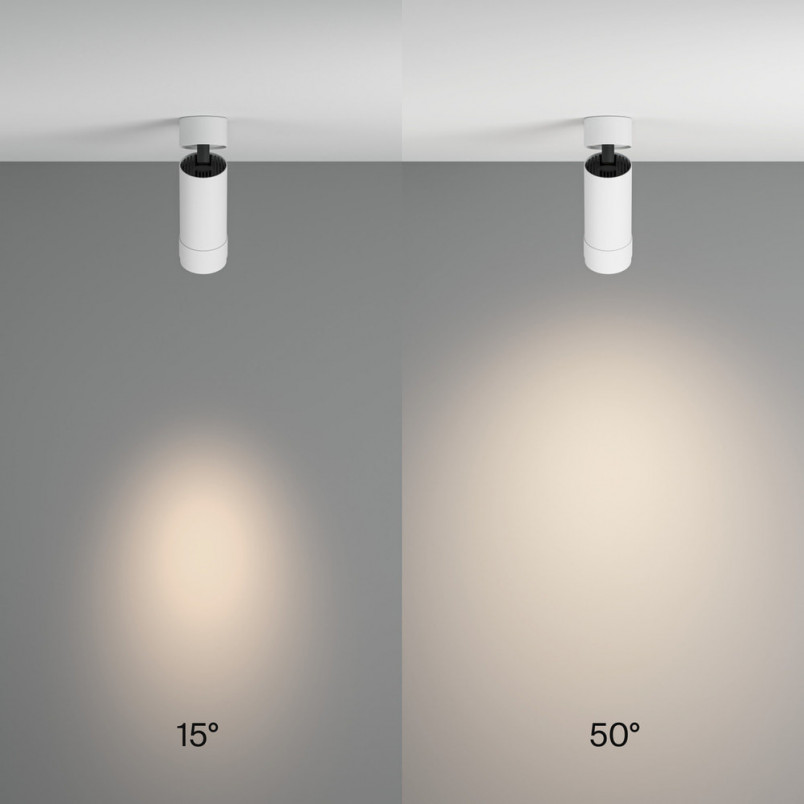 Reflektor sufitowy Focus Zoom LED4000K 1x12W 15°- 50° biały Maytoni