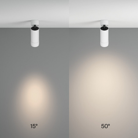 Reflektor sufitowy Focus Zoom LED4000K 1x12W 15°- 50° biały Maytoni