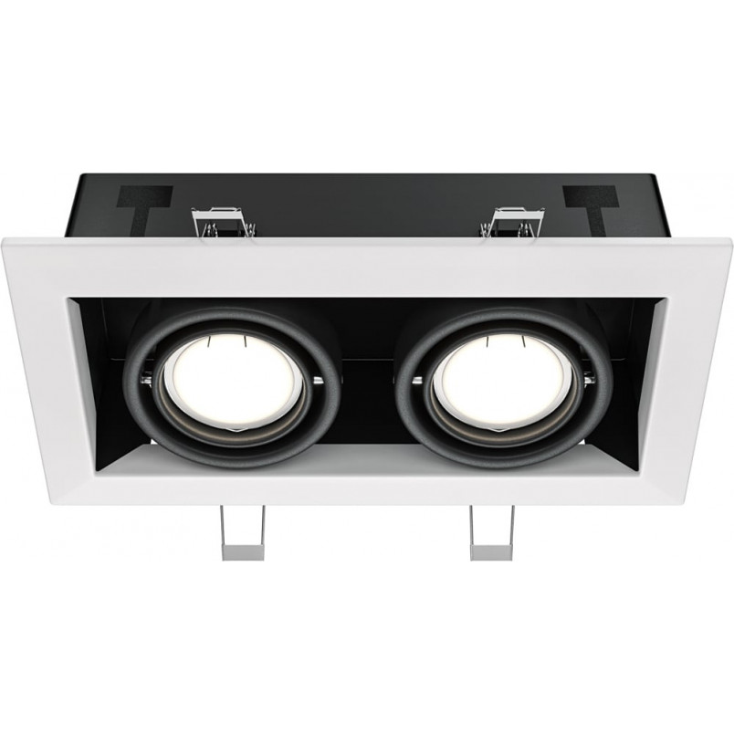 Lampa spot podtynkowa Metal Modern II 24,5x12,6cm biało-czarna Maytoni