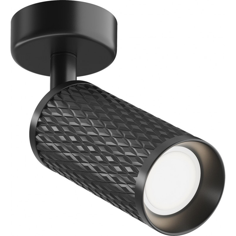 Reflektor sufitowy dekoracyjnym kloszem Focus Design czarny Maytoni