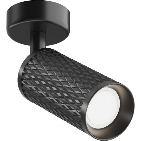 Reflektor sufitowy dekoracyjnym kloszem Focus Design czarny Maytoni