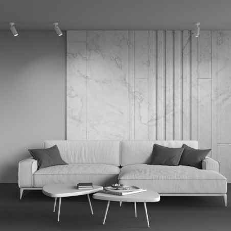 Reflektor sufitowy dekoracyjnym kloszem Focus Design biały Maytoni