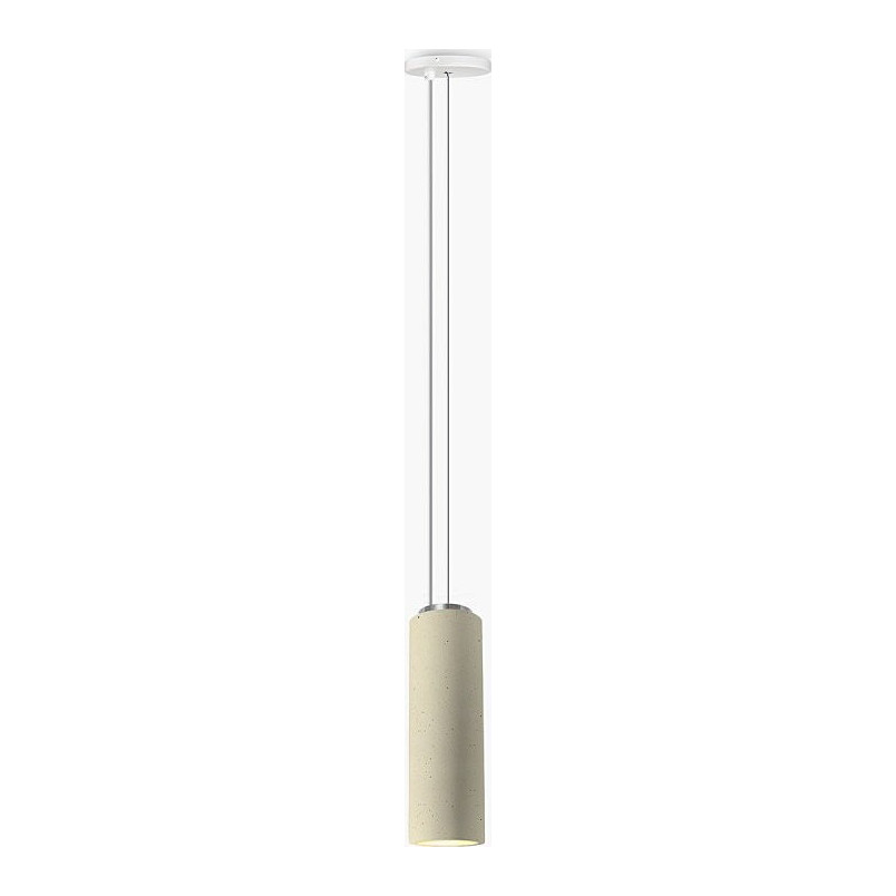 Lampa betonowa wisząca tuba Adara 8 Jasnoszara marki Lumatix