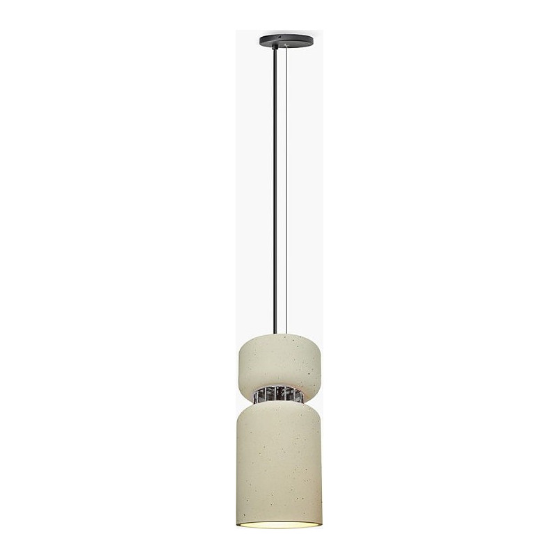 Lampa betonowa wisząca tuba Aludra 16 Jasnoszara marki Lumatix