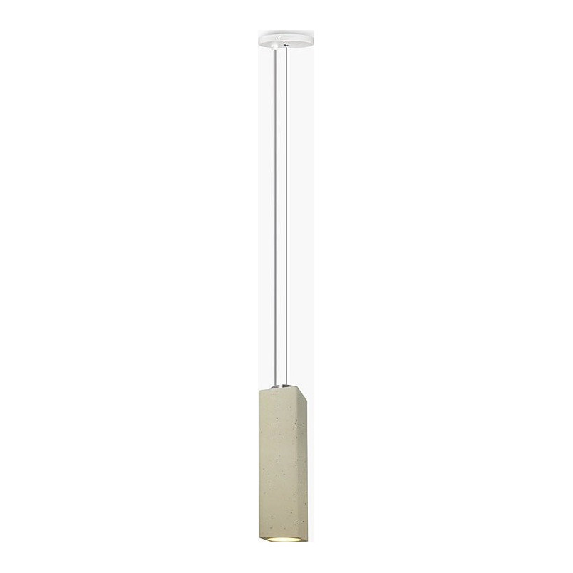 Lampa betonowa wisząca tuba Spica 8 Jasnoszara marki Lumatix