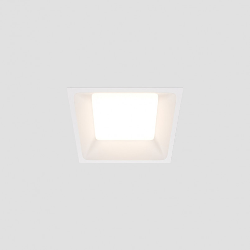 Lampa podtynkowa do łazienki Okno LED 3000K 11x11cm biała Maytoni