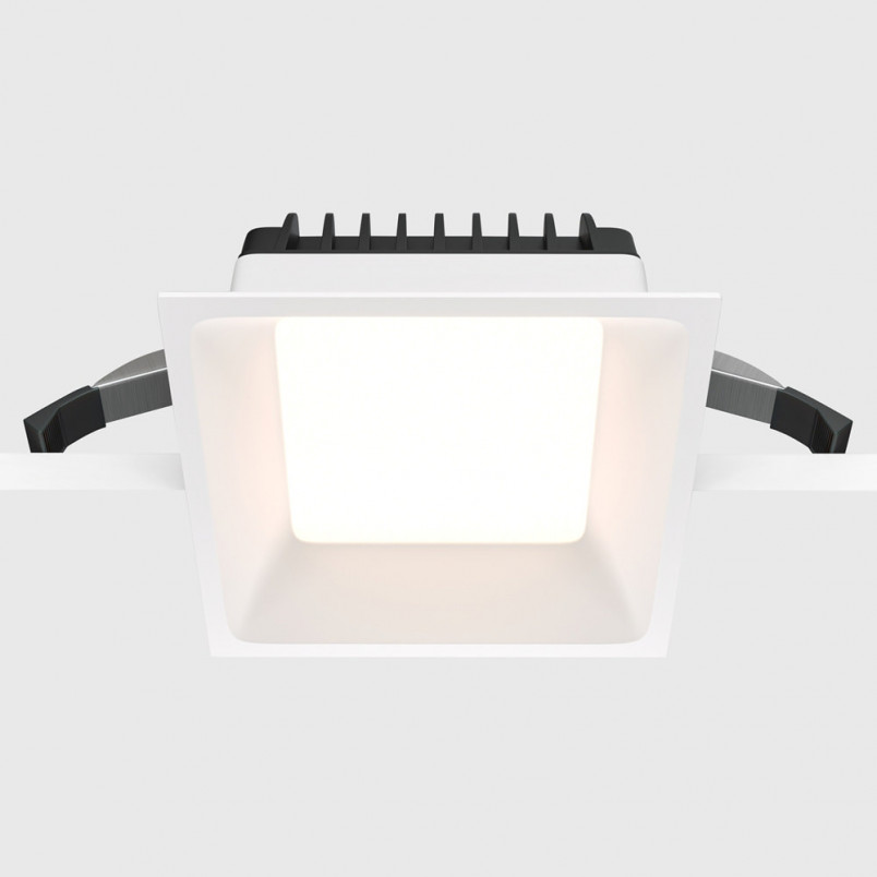 Lampa podtynkowa do łazienki Okno LED 3000K 11x11cm biała Maytoni