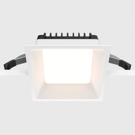 Lampa podtynkowa do łazienki Okno LED 3000K 11x11cm biała Maytoni