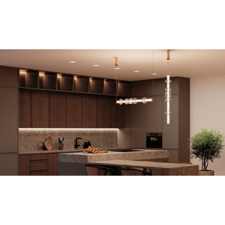 Lampa podtynkowa do łazienki Okno LED 3000K 11x11cm biała Maytoni