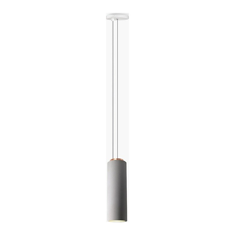 Lampa betonowa wisząca tuba Adara 8 Ciemno szara marki Lumatix