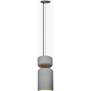Lampa betonowa wisząca tuba Aludra 16 Ciemno szara marki Lumatix