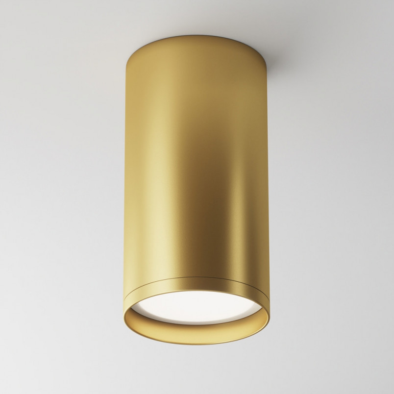 Lampa tuba spot Focus S 5,2cm matowe złoto Maytoni