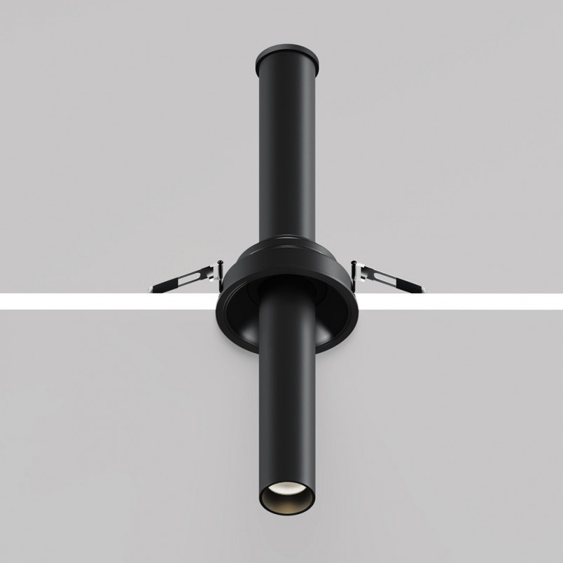 Reflektor podtynkowy Focus T LED 3000K 3cm H31,6cm czarny Maytoni