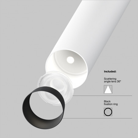 Reflektor sufitowy Focus T LED 3000K 3cm H12,5cm biały Maytoni