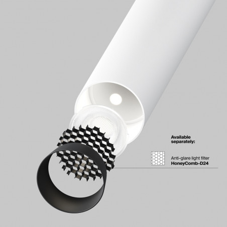 Reflektor sufitowy Focus T LED 3000K 3cm H12,5cm biały Maytoni