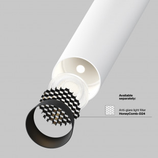 Reflektor podtynkowy Focus T II LED 3000K 3cm H31,6cm biały Maytoni