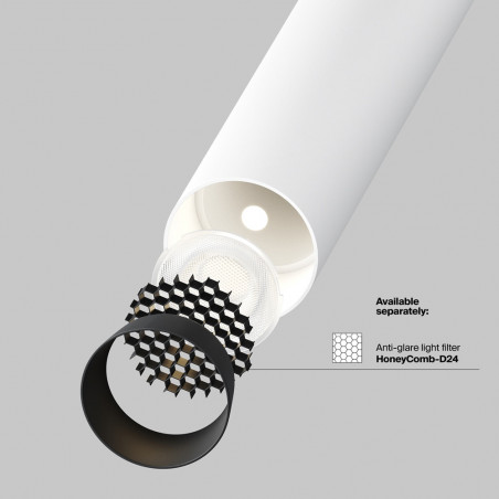 Reflektor podtynkowy Focus T II LED 3000K 3cm H31,6cm biały Maytoni