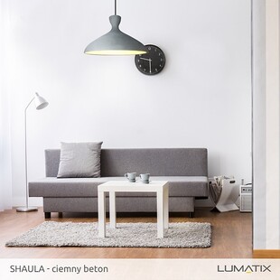 Lampa betonowa wisząca Shaula 40 Ciemno szara marki Lumatix