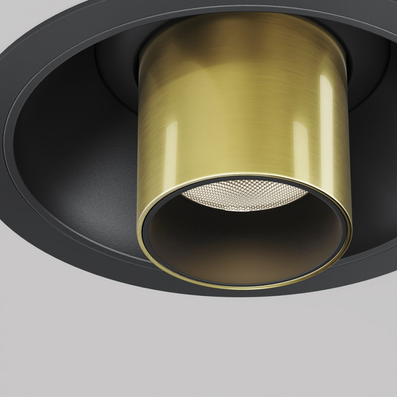 Reflektor podtynkowy Focus T LED 3000K 3cm H31,6cm mosiężny Maytoni