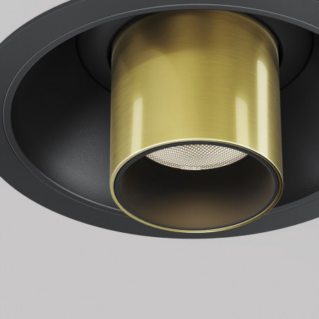 Reflektor podtynkowy Focus T LED 3000K 3cm H31,6cm mosiężny Maytoni
