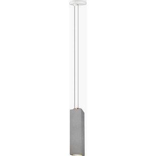 Lampa betonowa wisząca tuba Spica 8 Ciemno szara marki Lumatix
