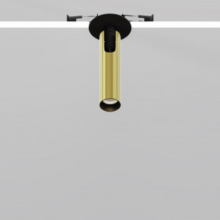 Reflektor sufitowy podtynkowy Focus T LED 3000K 3cm H12,5cm mosiądz Maytoni