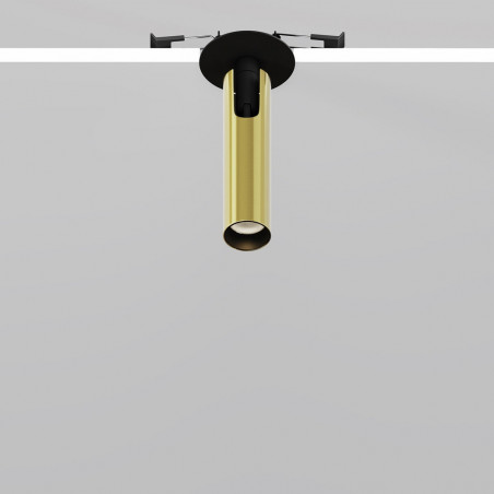 Reflektor sufitowy podtynkowy Focus T LED 3000K 3cm H12,5cm mosiądz Maytoni