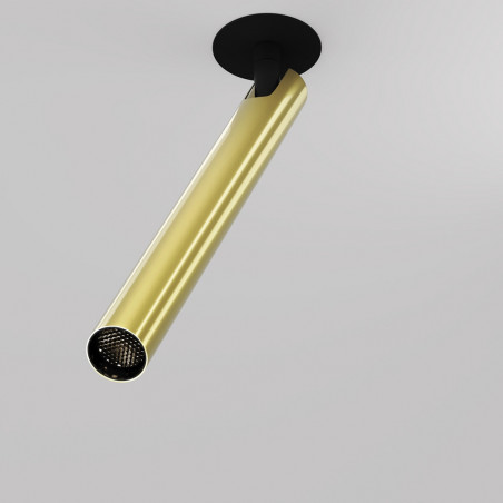 Reflektor sufitowy podtynkowy Focus T LED 3000K 3cm H30cm mosiądz Maytoni