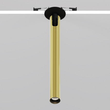 Reflektor sufitowy podtynkowy Focus T LED 3000K 3cm H30cm mosiądz Maytoni