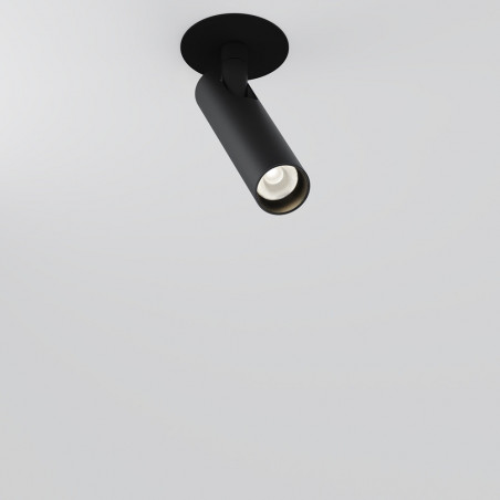 Reflektor sufitowy podtynkowy Focus T LED 3000K 3cm H12,5cm czarny Maytoni