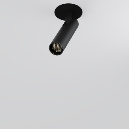 Reflektor sufitowy podtynkowy Focus T LED 3000K 3cm H12,5cm czarny Maytoni
