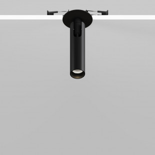 Reflektor sufitowy podtynkowy Focus T LED 3000K 3cm H12,5cm czarny Maytoni